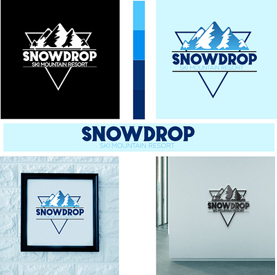 Ski mountain resort logo design app branding design graphic design illustration logo typography ui ux vector