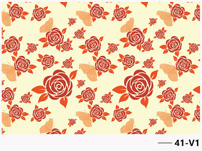 Repeat Pattern 41 adobe illustrator butterfly design fabric pattern floral floral design floral pattern illustration nature pattern a day pattern art patterns repeating pattern repeatpattern rose surface design surface pattern surface pattern design surface pattern designer textile design