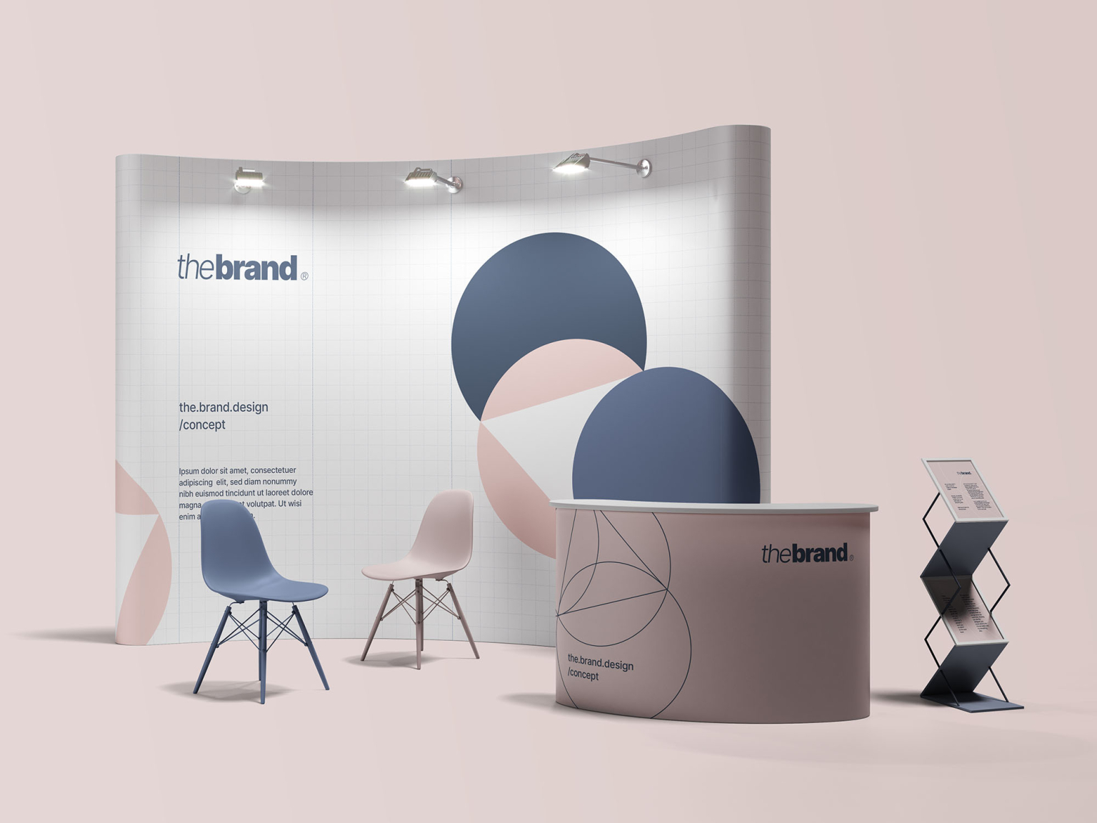 Booth mockup deals psd free