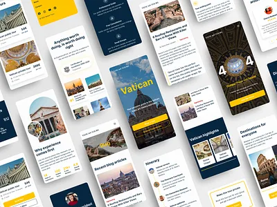 Guided tours agency | Website mobile agency excursion guide guided tour mobile tourism travel ui vatican web design website