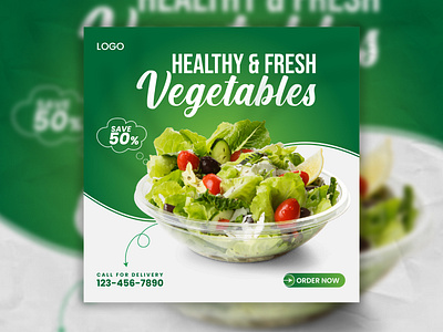 Vegetable Social media / Instagram Post Design agrafixer branding fastfood food foodsale graphic design healthyfresh socialmediapost ui vegetables