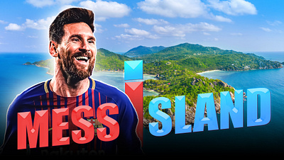 MESSI THUMBNAIL FOR YOUTUBER banner branding design freelance graphic design illustration logo logo design thumbnail typography