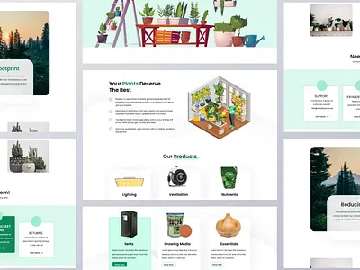 Indoor Plants Selling Homepage, Horticulture Store page agency landing page creative landing page design figma landing page horticulture store page indoor plants landing page indoor plants sell page landing page design modern landing page design professional landing page design shopify landing page ui ux design uiuxdesign web design website wix landing page wordpress landing page