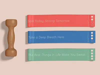 FlowFitness Product Design branding fitness brand product design wellness
