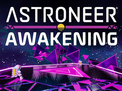 Astroneer Awakening Update Key Art 3d astroneer graphic design space unreal