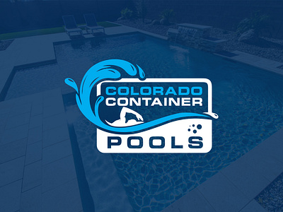 Colorado Container pools logo design branding container pool logo design graphic design logo logo design logo design challange pool logo vector