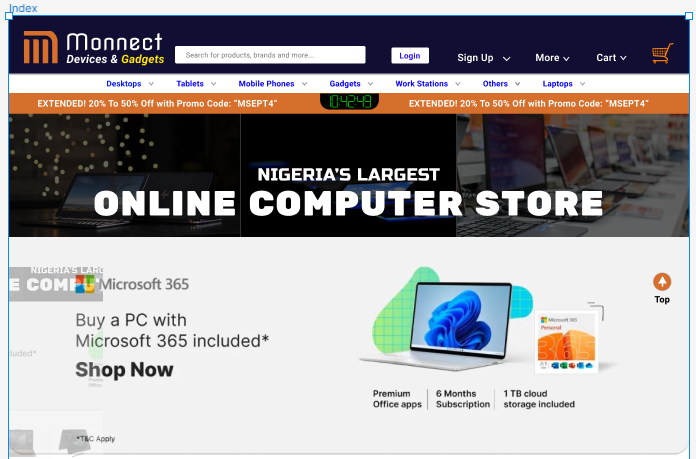 Monnect Fully Interactive Web Page Prototype agriculture animation farmers figma interaction design products trade ui ux viral