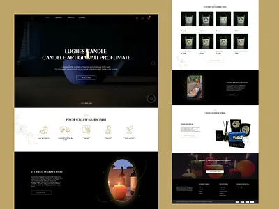 Lughes candle, e-Commerce layout figma graphic design hero design motion graphics ui ui ux design