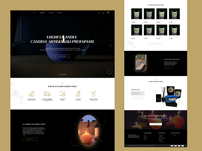 Lughes candle, e-Commerce layout figma graphic design hero design motion graphics ui ui ux design
