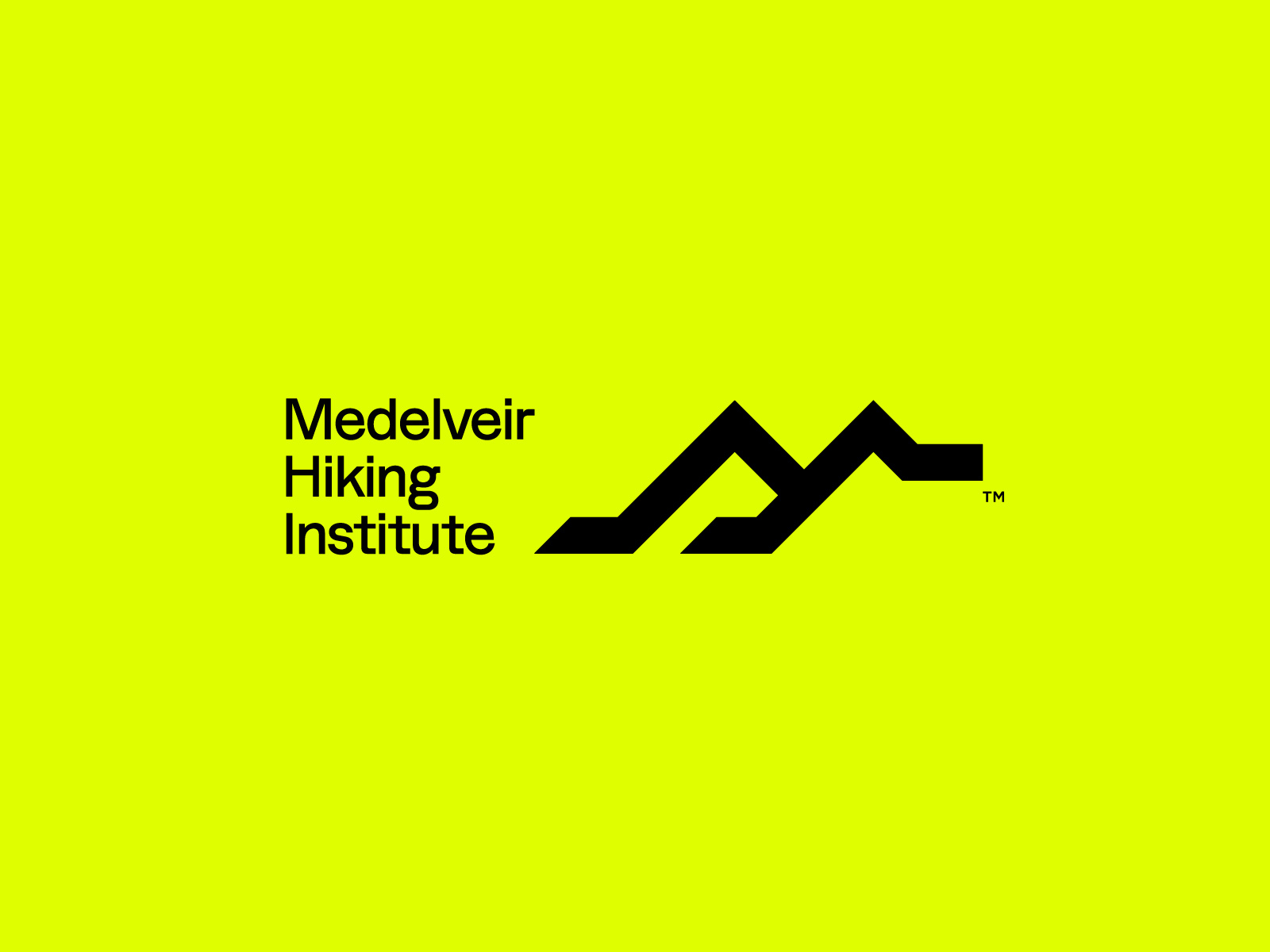 Medelveir Hiking Institue app branding business creative logo flat graphic design icon illustration institute logo lettermark logo logo design logotype minimal logo monogram mountain bike logo rd farhad trending ui vector