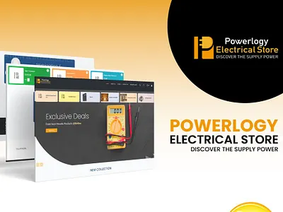 Powerlogy Electrical Store backenddevelopment ecommercewebsite graphic design portfolio uiux web design webdevelopment