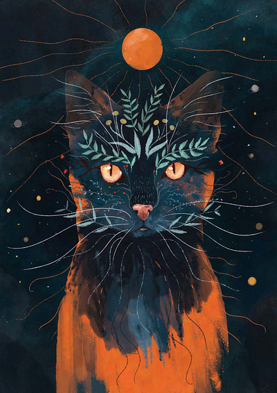Space Cat animal illustration art book illustration digital illustration drawing illustration