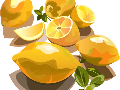 Лимоны ad graphic design illustration vector