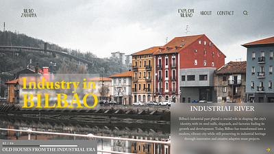 Holidays in Bilbao - Slider animation desktop web photography slider webdesign