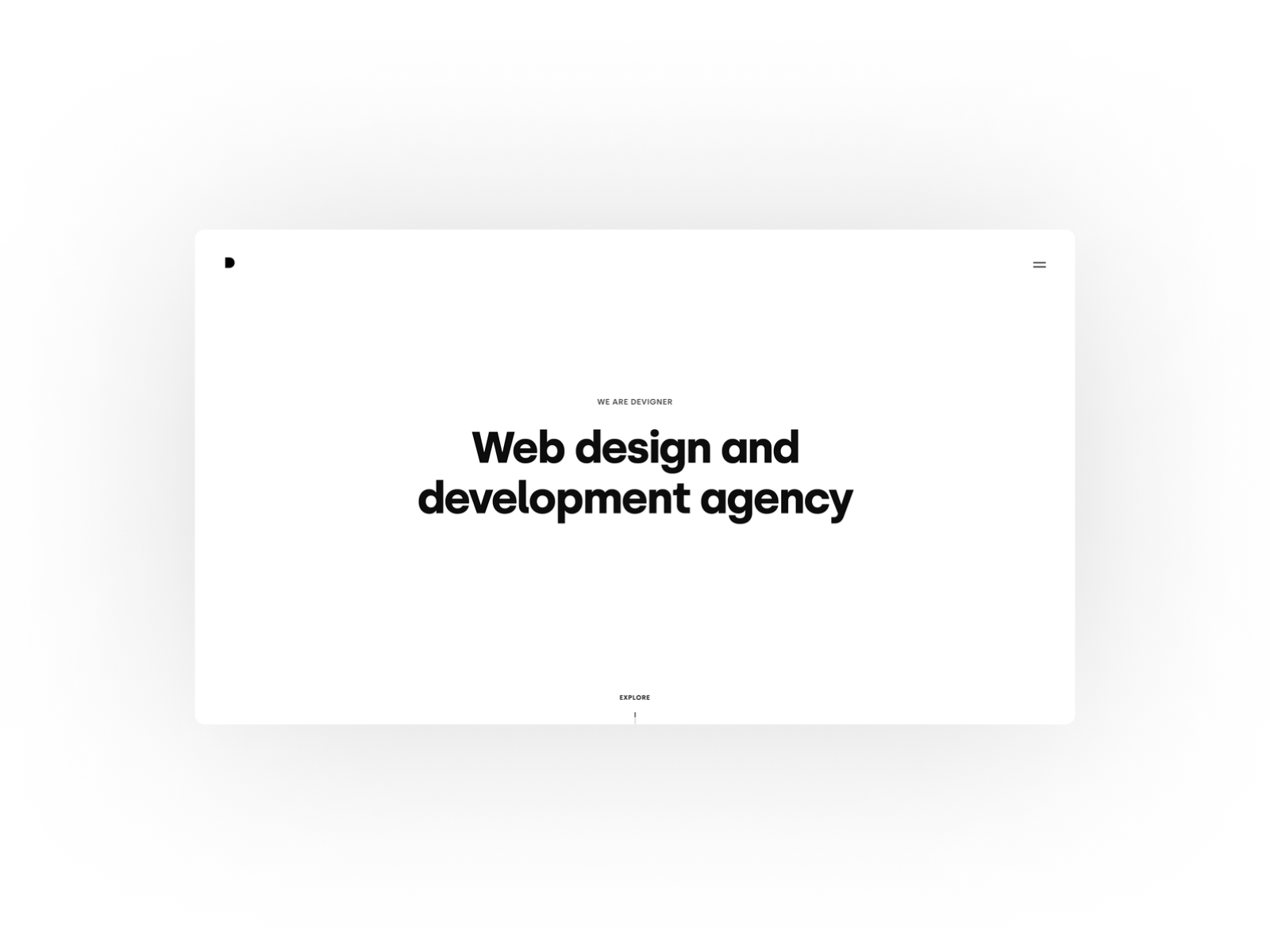 Before rebranding: the site I designed & developed for my studio animation landing page parallax product design ui uiux ux web agency web design web development