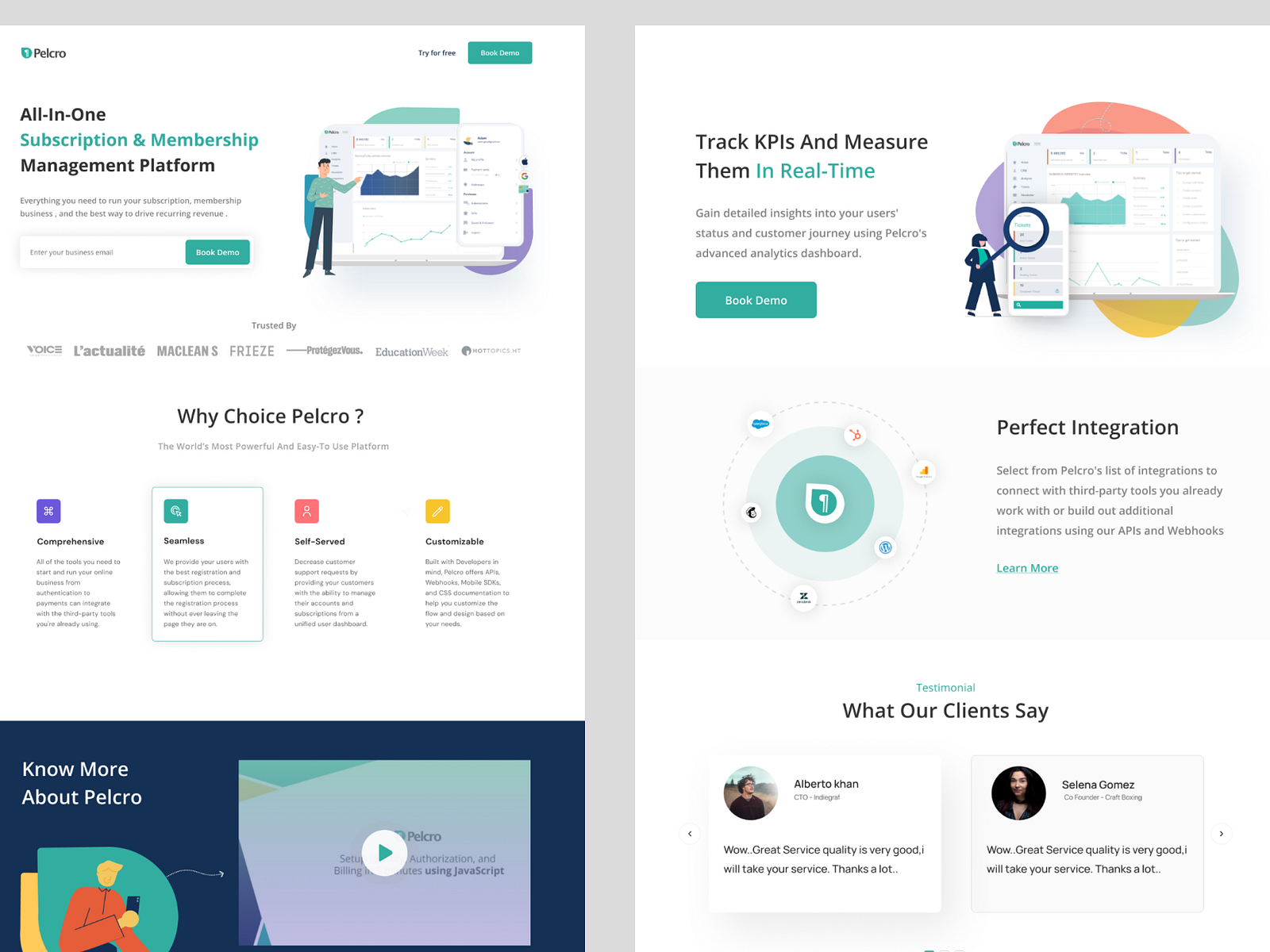 Redesign pelcro landing page by Shimaa Mohamed on Dribbble