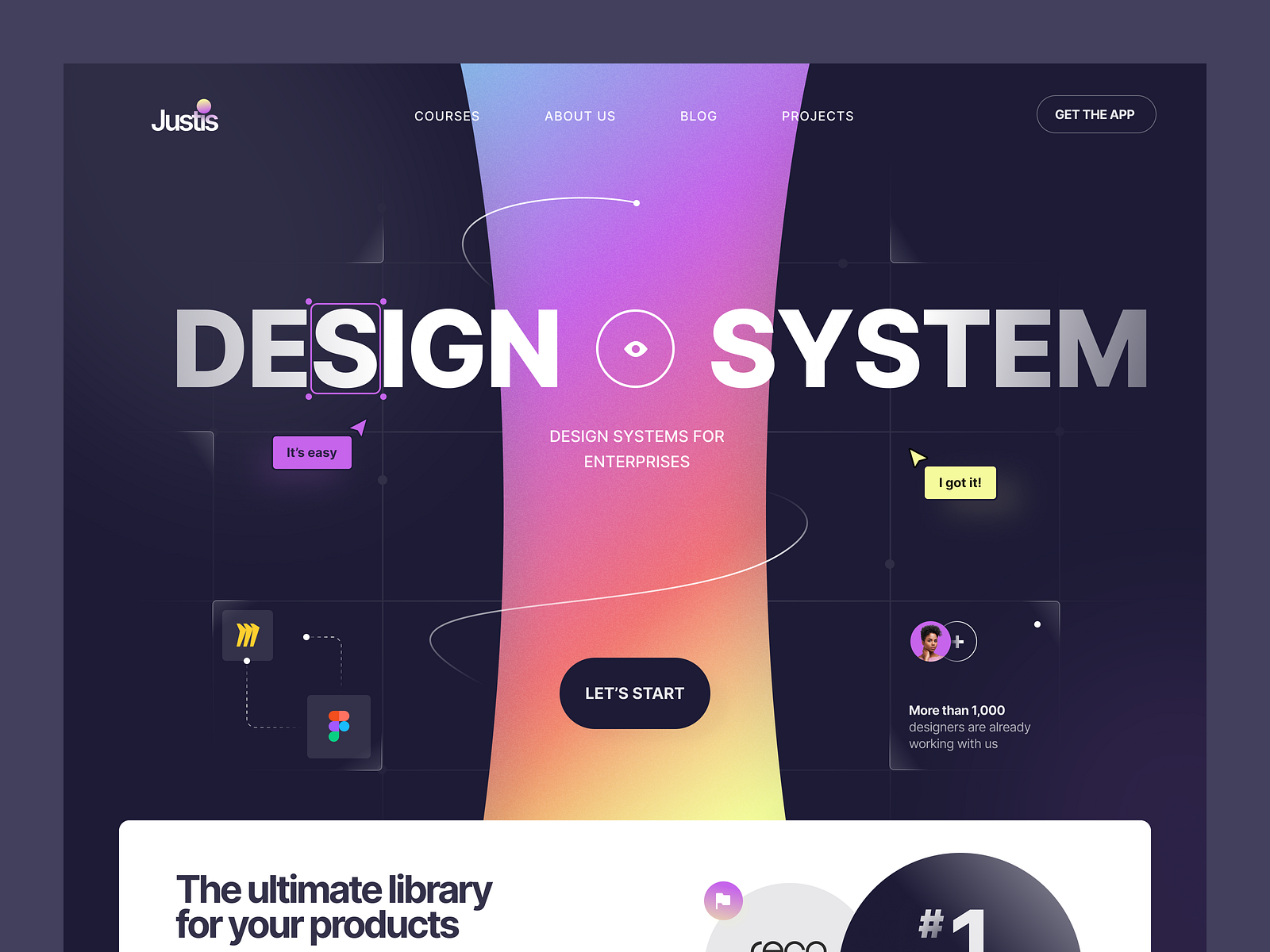 Justis Web Site Design: Landing Page / Home Page UI by Halo UI/UX for ...