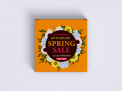 Vector Spring Social Post Template botanical event post facebook post facebook template flat floral floral flowers flower post happy spring natural flower social media templat spring spring floral spring flowers spring nature spring post spring sale spring season spring social post spring template springtime