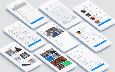 UI Kit for E-commerce Mobile App app design e commerce mobile app iphone app design ui ui design ui kit