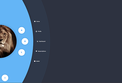 Radial Nav Menu animation css css3 design graphic design html html5 illustration java js menu motion graphics nav navbar navigation radial nav menu sass scss ui