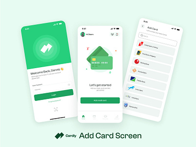 Cardly Add Card Screen branding graphic design logo ui ux uxdesign