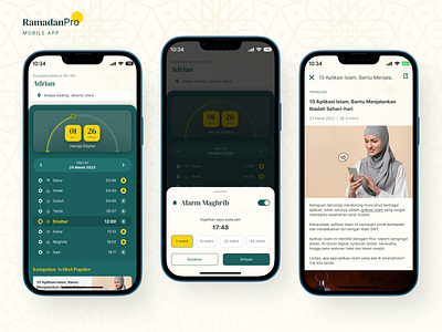 Ramadan Pro Mobile App design exploration figma mobile design uidesign uiux
