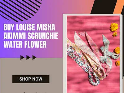 Buy Louise Misha Akimmi Scrunchie Water Flower | Tiny Apple