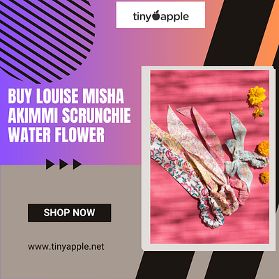 Buy Louise Misha Akimmi Scrunchie Water Flower | Tiny Apple