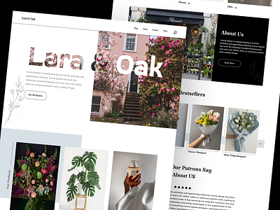 Flowers Landing Page Design flowers landing page design landing page landing page design new design ui design ux design