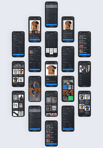 UI Kit for E-commerce Mobile App app design e commerce mobile app iphone app design ui ui design ui kit