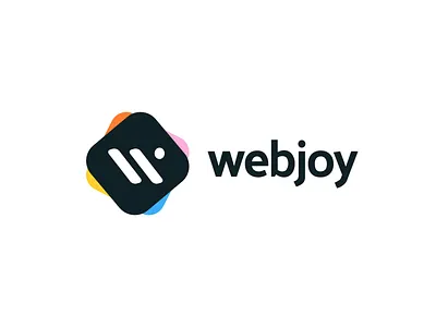 webjoy logo colorful happy joyful logo logodesign modern simple