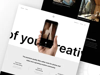 VSCO - Redesign design graphic design interface ui uiux website