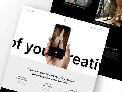 VSCO - Redesign design graphic design interface ui uiux website