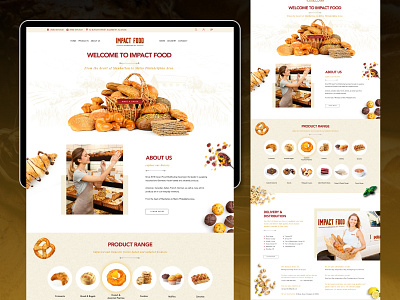 Impact Food | Web design | UI/UX branding design graphic design illustration logo logo design ui vector web design web development