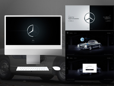 Mercedes Benz | Web design | UI/UX branding design graphic design illustration logo logo design ui vector web design web development