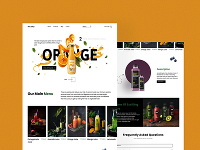 Juice Landing Page Design juice landing page design landing page landing page design new design ui design ux design