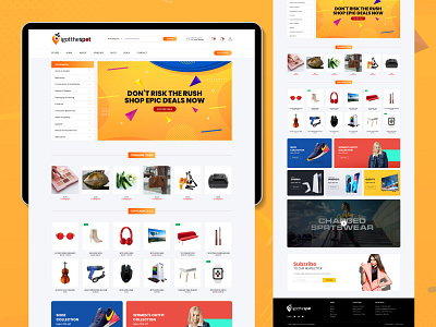 I got the Spot | Web design | UI/UX branding design graphic design illustration logo logo design ui vector web design web development