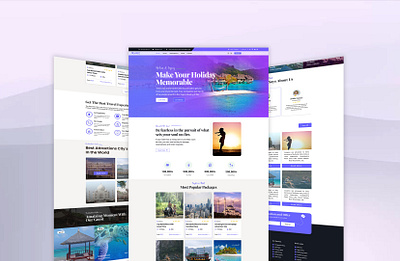 Travel UI/UX Landing page design landing page design travel landing page travel ui