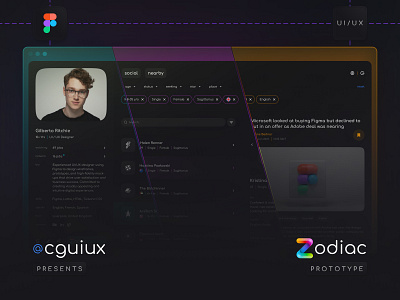 Zodiac - One platform, endless possibilities ... @cguiux app branding concept design figma logo prototype ui ux web