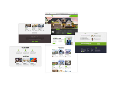 Real Estate UI/UX Landing page design landing page design real estate landing page real estate ui