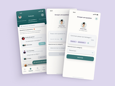 Ask Questions Mobile App by Uchka Ganbold on Dribbble