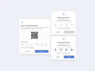 Authentication modal windows design ui ux