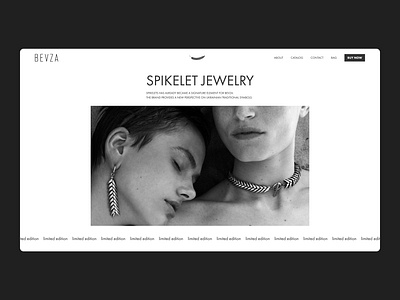 Landing page / Concept adaptive jewelry landing page minimalism pure ui ux web design