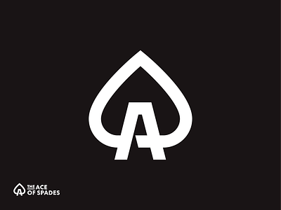 The Ace Of Spades symbol ace branding card design gambling lemmy logo logodesign logodesigner mark motorhead music rock spades symbol