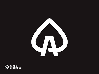 The Ace Of Spades symbol ace branding card design gambling lemmy logo logodesign logodesigner mark motorhead music rock spades symbol