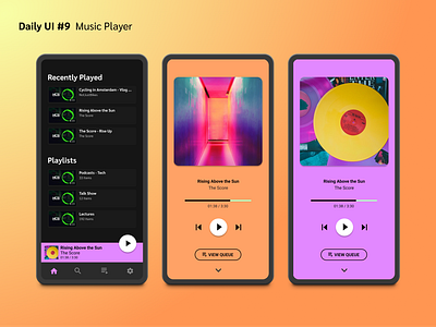 Daily UI Challenge #9 - Music Player challenge dailyui design mockup music player ui uiux