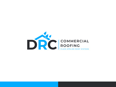 DRC Commercial Roofing branding branding design design graphic design illustration logo logo design minimalist logo minimalist logo design modern minimalist logo