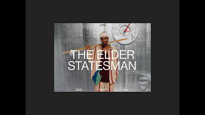 The Elder Statesman - design exploration animation fashion fashion design graphic design ui uiux web web design website