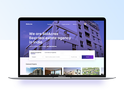 Real estate website design