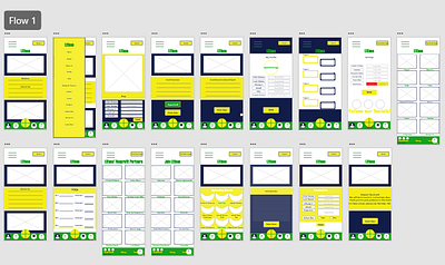 Littless Mobile App Lo-fi Mockups adobe xd app mockups ux